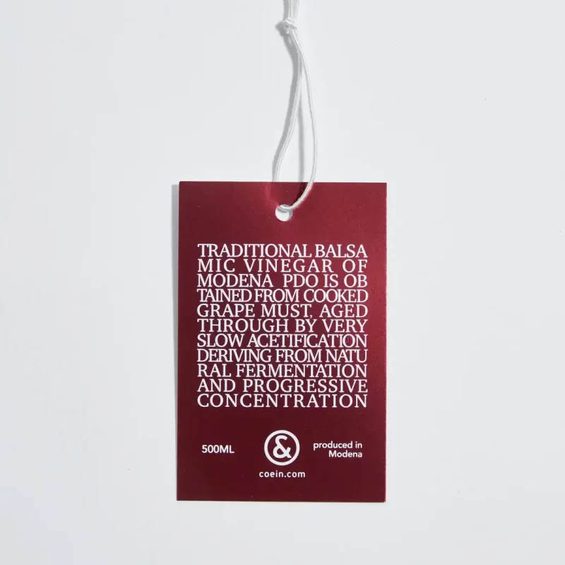 Cartellino con foil satinato