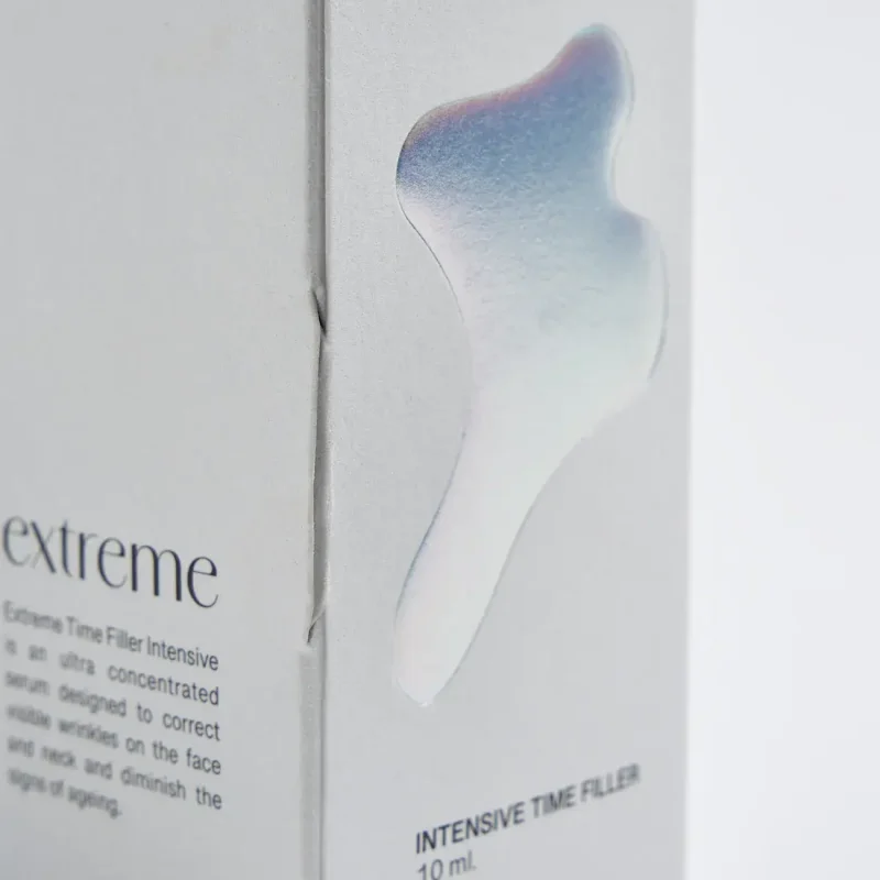 Scatola rigida bianca con dettaglio elegante