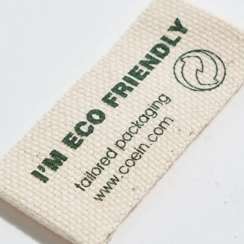 Etichetta eco-friendly in diverse altezze e colori