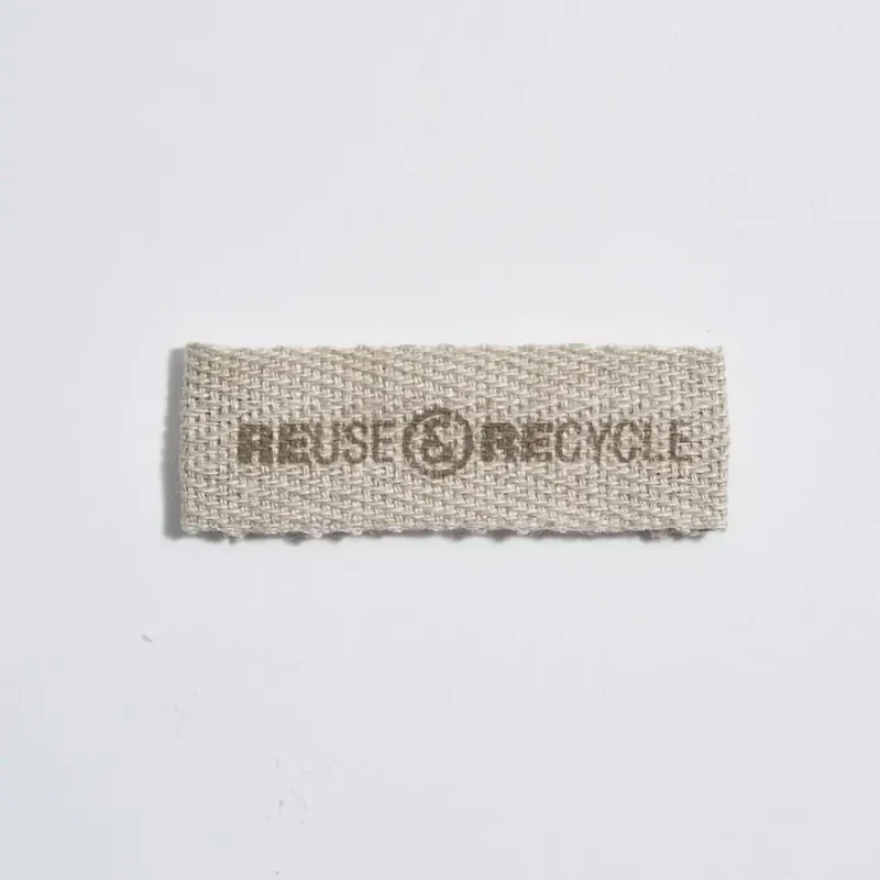 Etichetta tessuta in lino