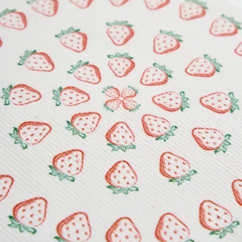 Tovaglietta con stampa fragole in quadricromia